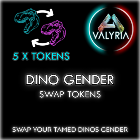 5x Dino Gender Swap Tokens