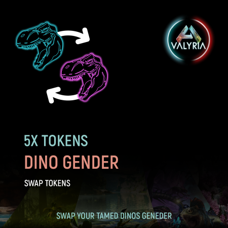 5x Dino Gender Swap Tokens